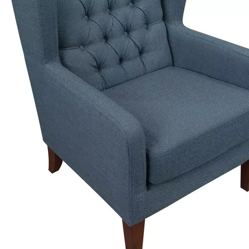 Fauteuil d'appoint dossier haut rembourré