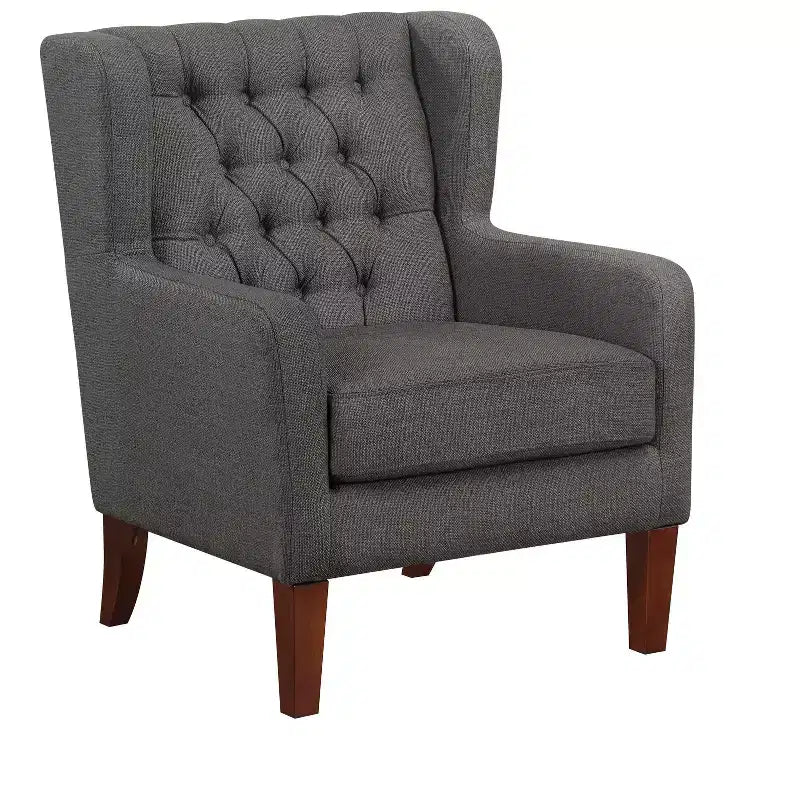 Fauteuil d'appoint dossier haut rembourré