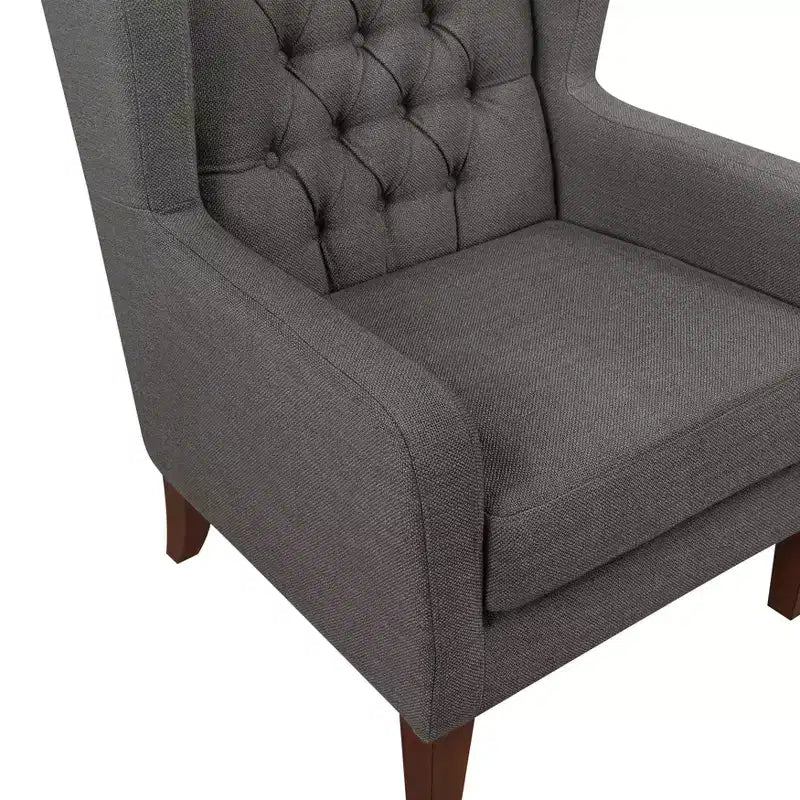 Fauteuil d'appoint dossier haut rembourré