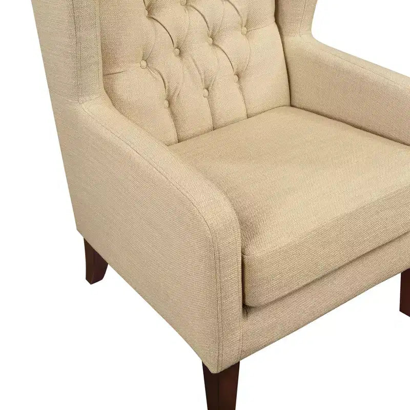 Fauteuil d'appoint dossier haut rembourré
