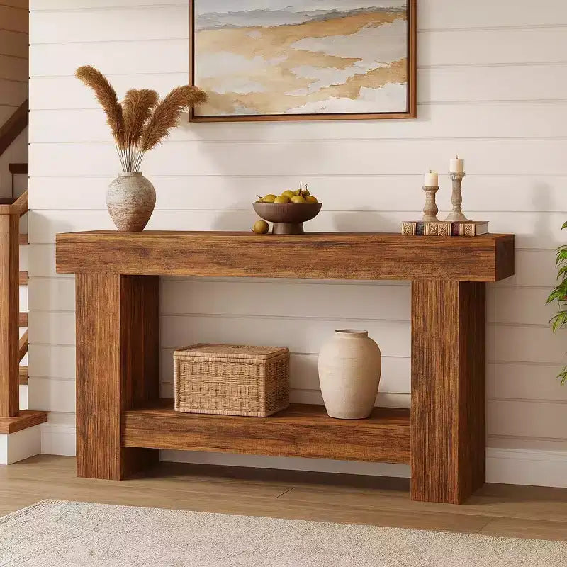 Console rustique en bois Wood Farmhouse