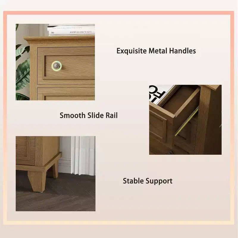 Commode en bois avec tiroirs