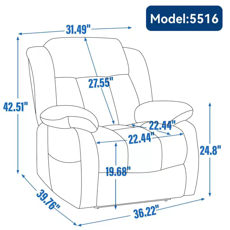 Fauteuil inclinable releveur en cuir véritable marron