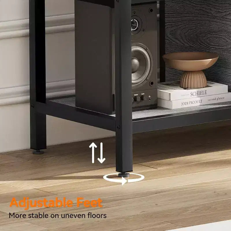 Meuble TV avec Rangement Marron Rustique