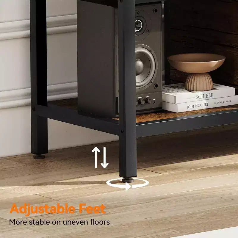 Meuble TV avec Rangement Marron Rustique