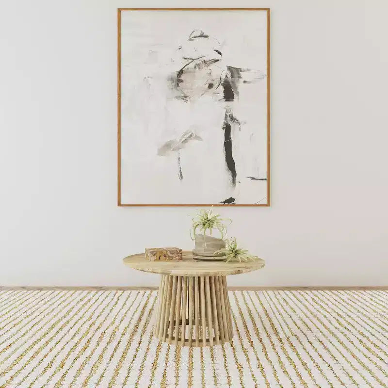 Table basse ronde en bois massif