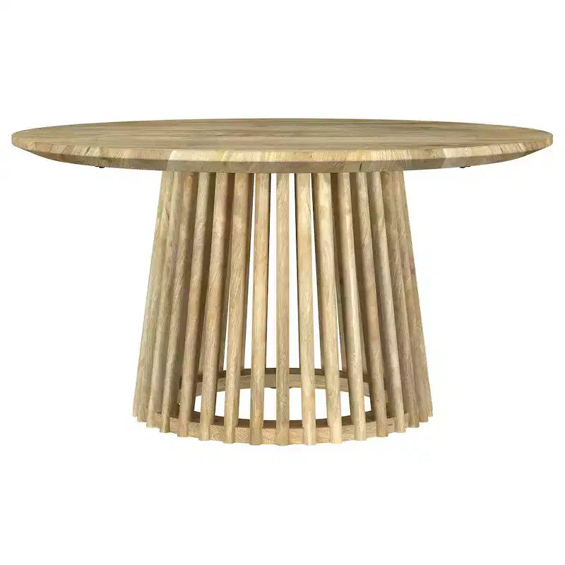 Table basse ronde en bois massif