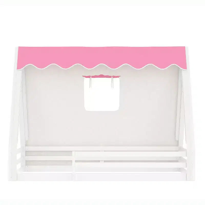 Lit de sol cabane avec tente LED