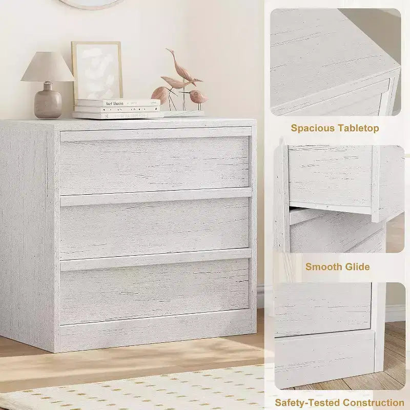 Commode de chevet en chêne naturel