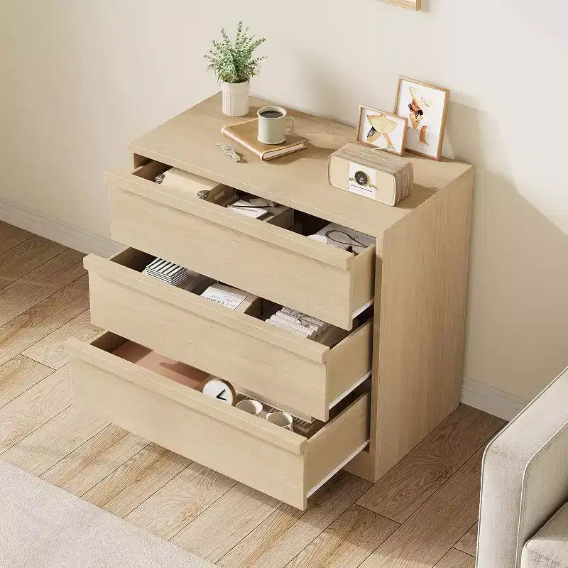 Commode de chevet en chêne naturel