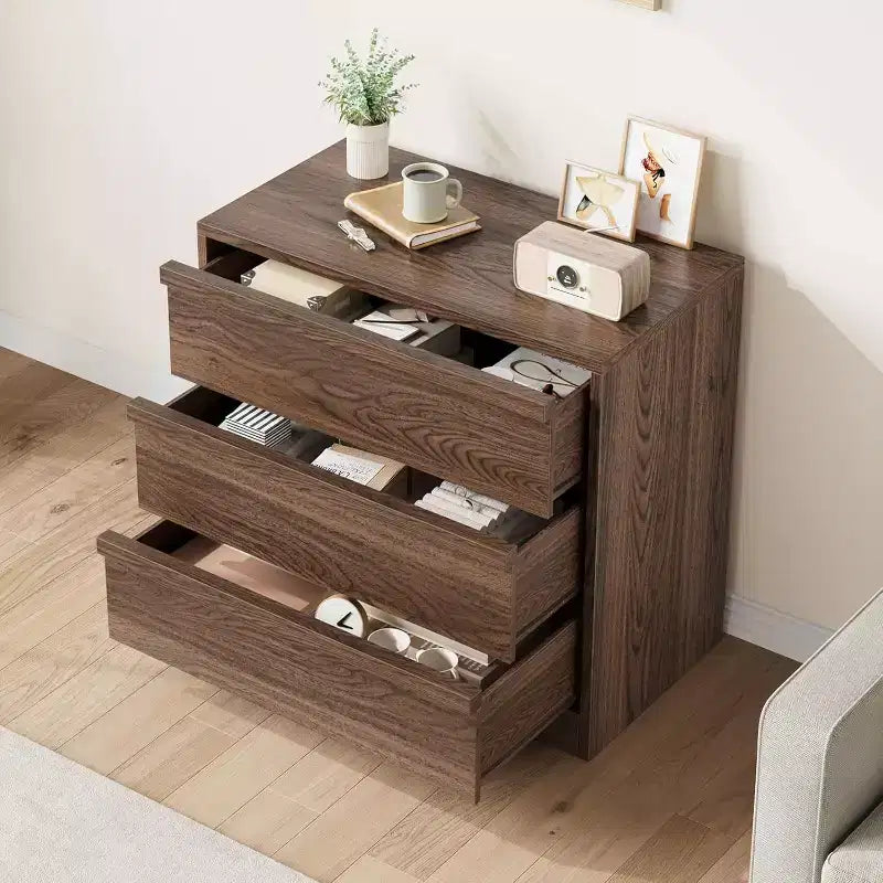 Commode de chevet en chêne naturel