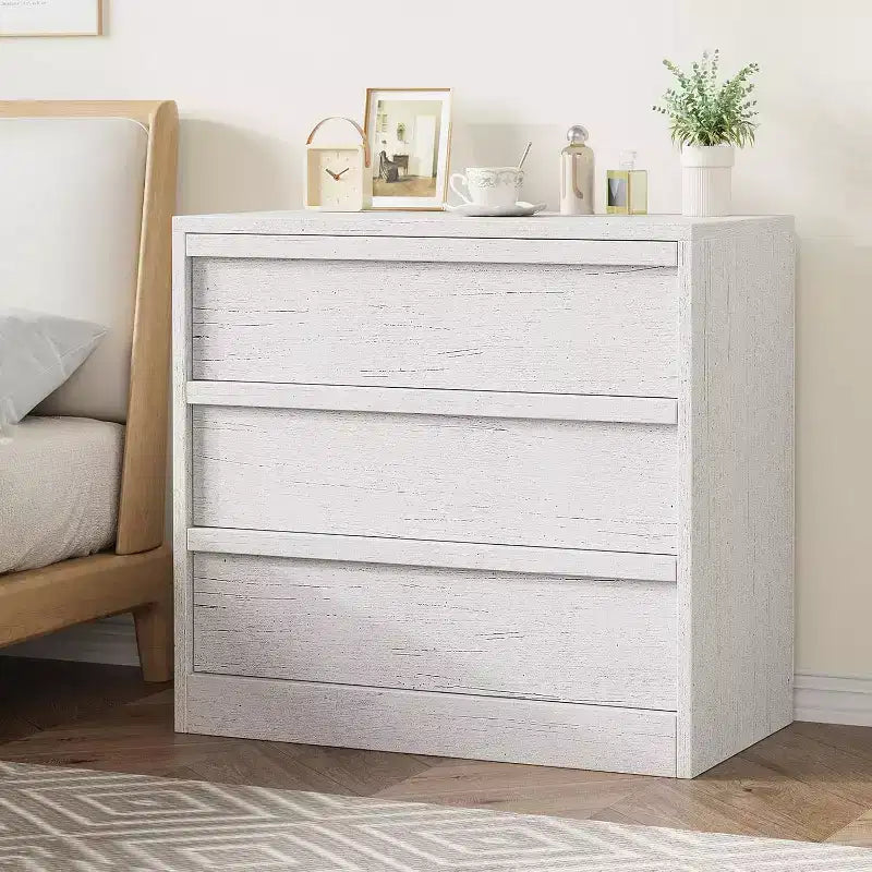Commode de chevet en chêne naturel