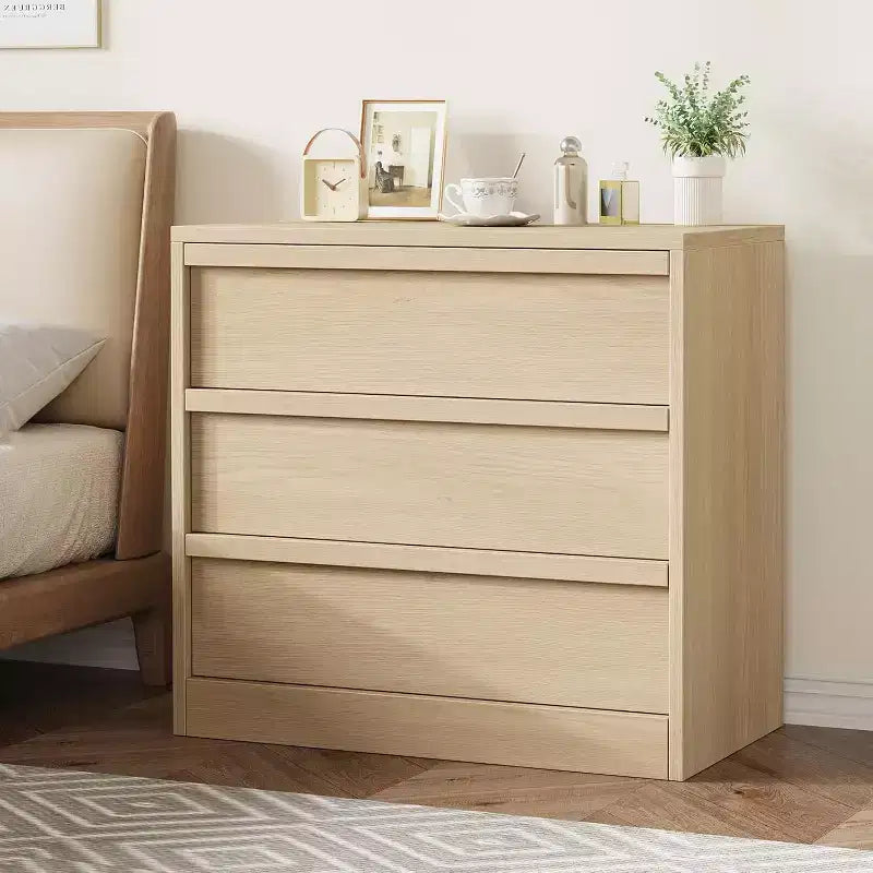 Commode de chevet en chêne naturel
