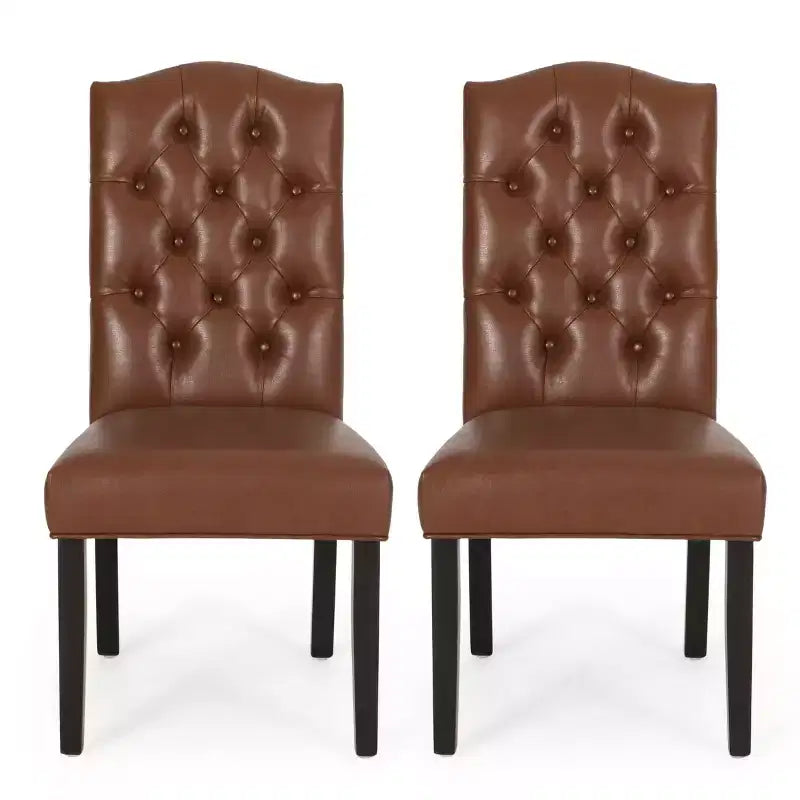 Chaises de salle à manger capitonnées