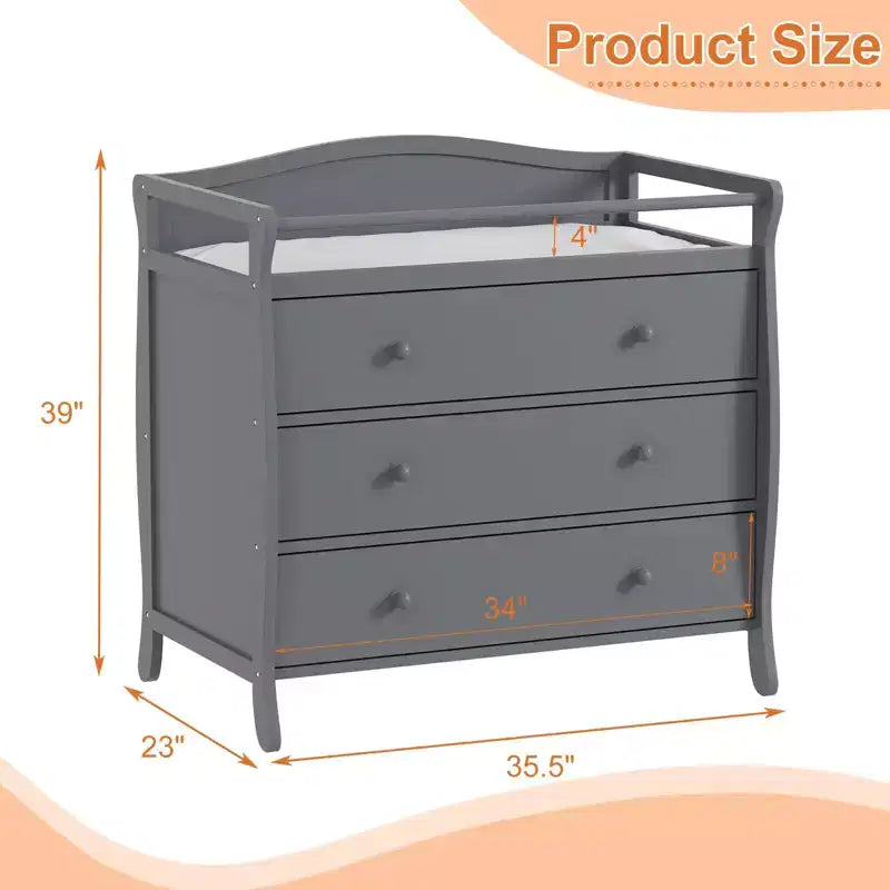 Table à langer moderne en bois