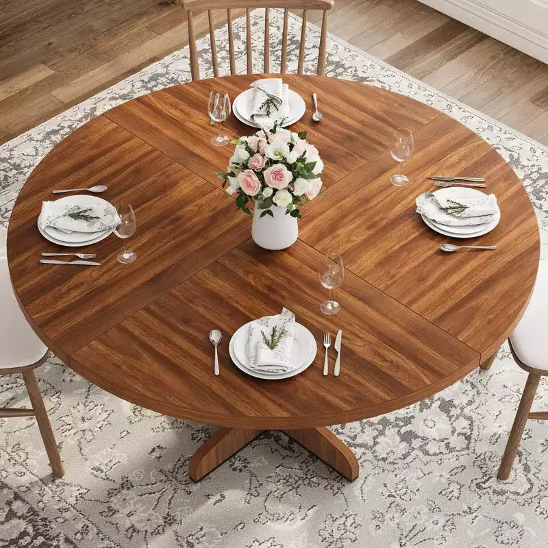 Table à manger de ferme ronde
