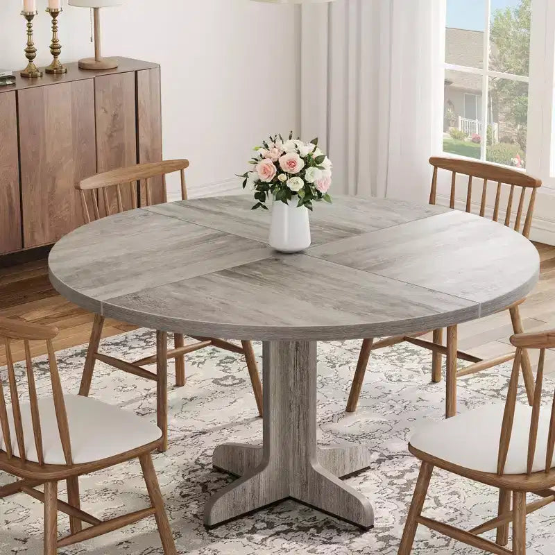 Table à manger de ferme ronde
