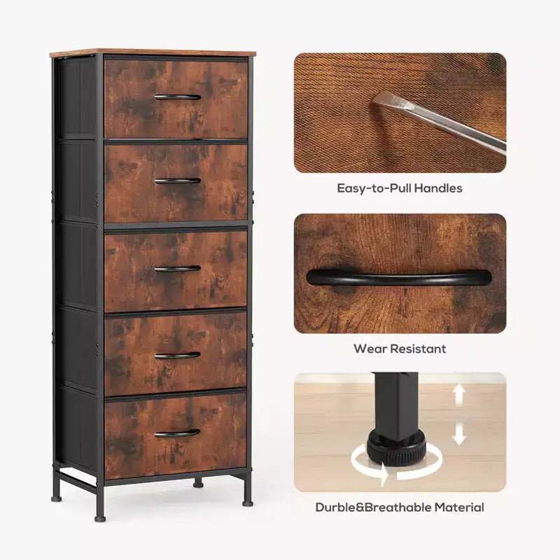 Commode de rangement en tissu Cozy Drawer