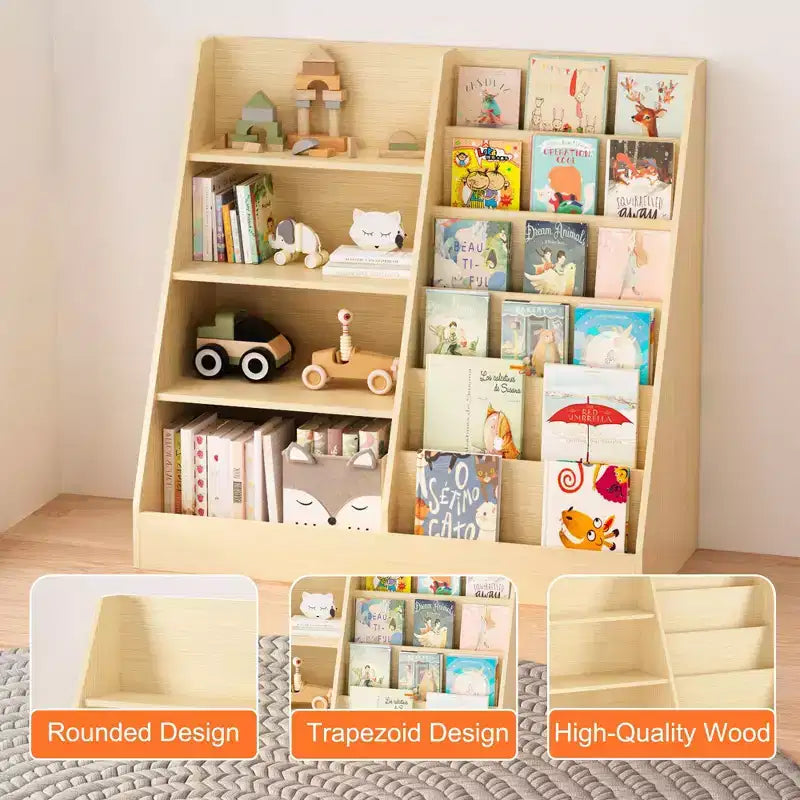 Étagère à livres pour enfants en bois
