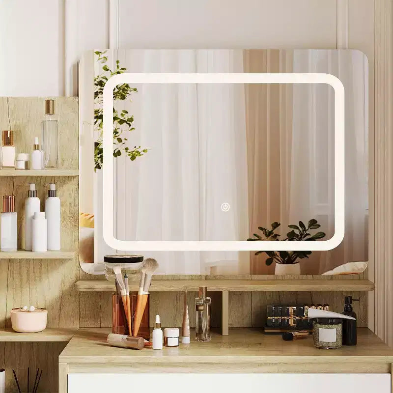 Coiffeuse avec miroir et lumières