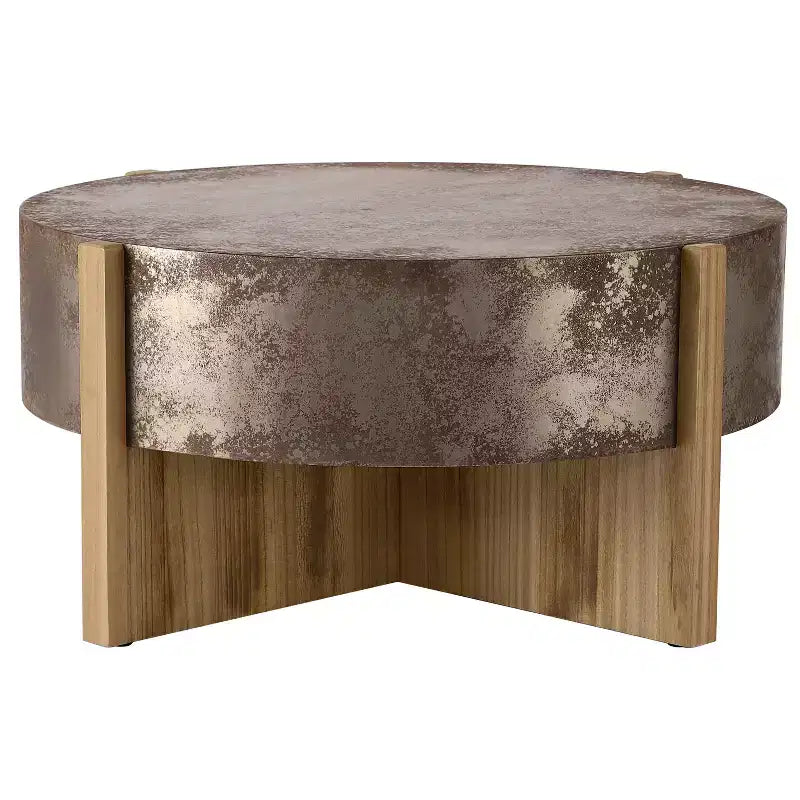 Table basse rustique ronde