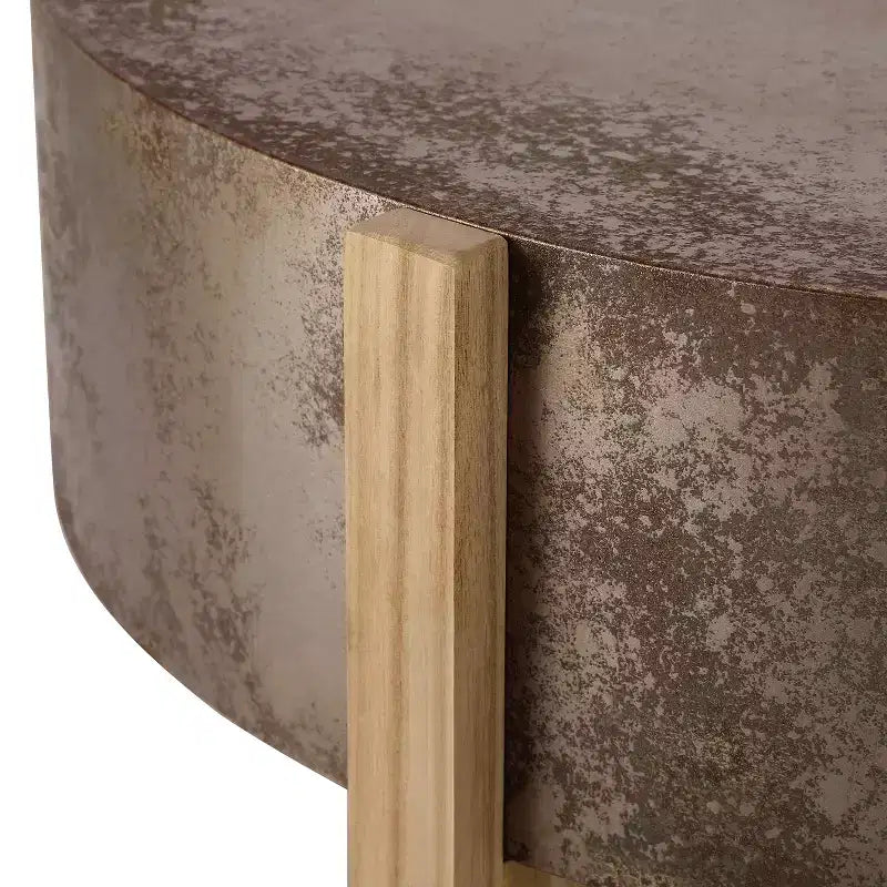 Table basse rustique ronde