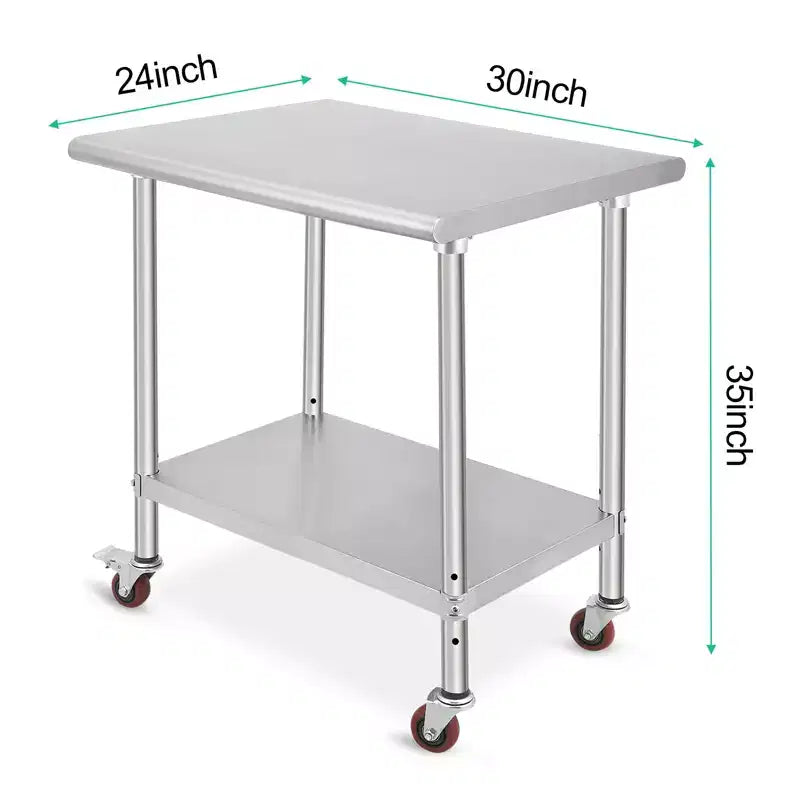 Table de restauration en acier inoxydable