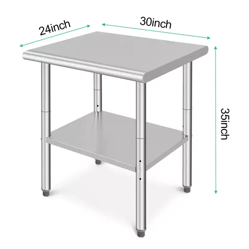 Table de restauration en acier inoxydable