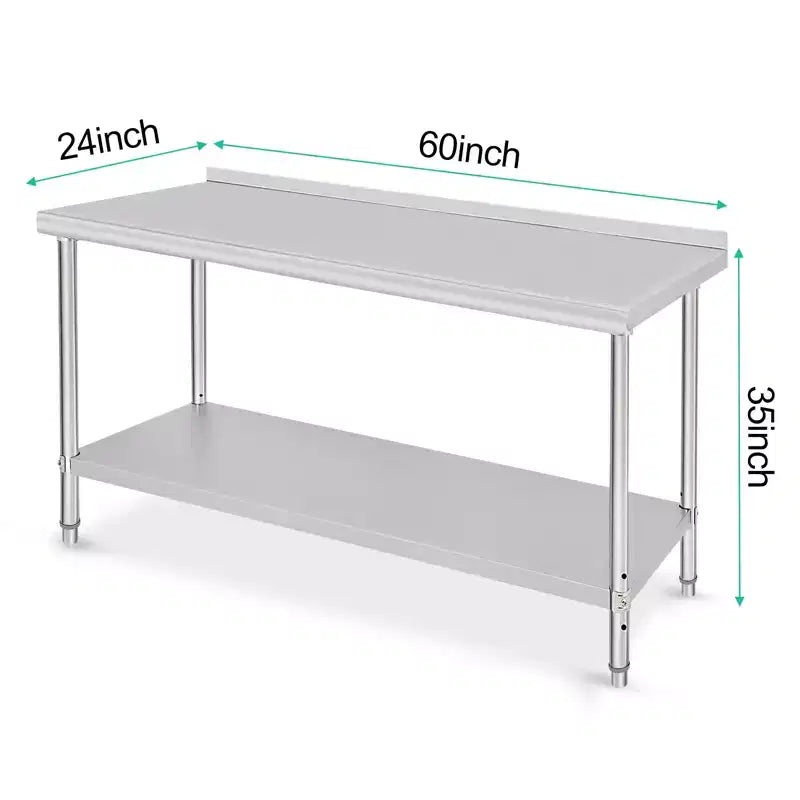 Table de restauration en acier inoxydable