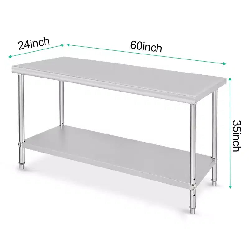 Table de restauration en acier inoxydable
