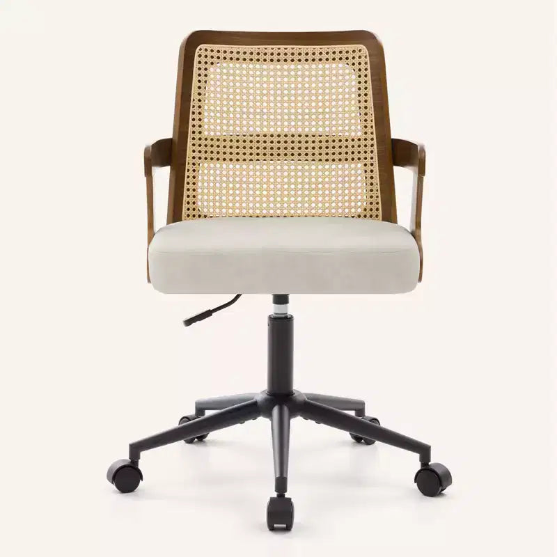 Chaise de bureau Mid-Century en noyer