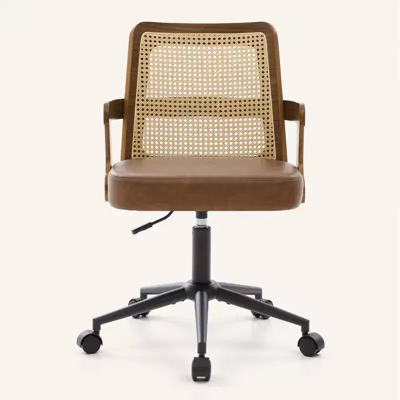 Chaise de bureau Mid-Century en noyer