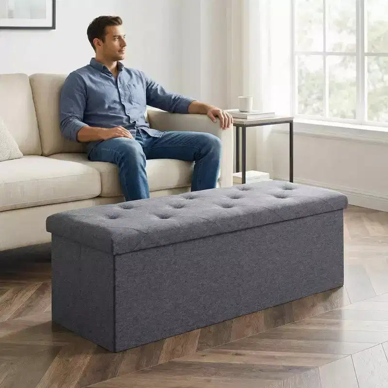 Banc de rangement pliant Pouf de rangement