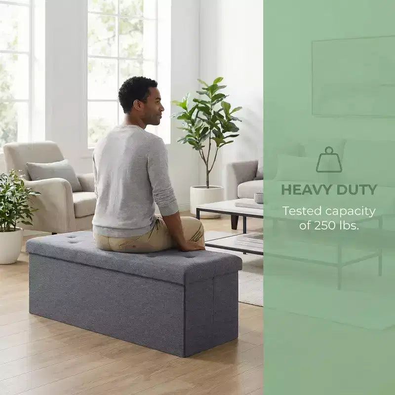 Banc de rangement pliant Pouf de rangement