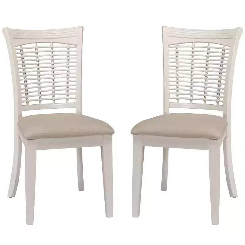 Chaises de salle à manger Bayberry en bois blanc