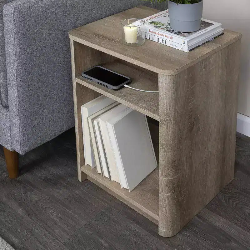 Compartiment de rangement carré pour table de chevet