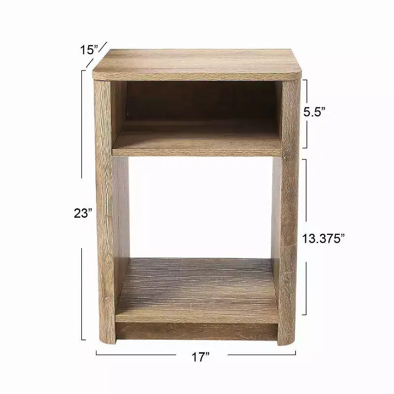 Compartiment de rangement carré pour table de chevet