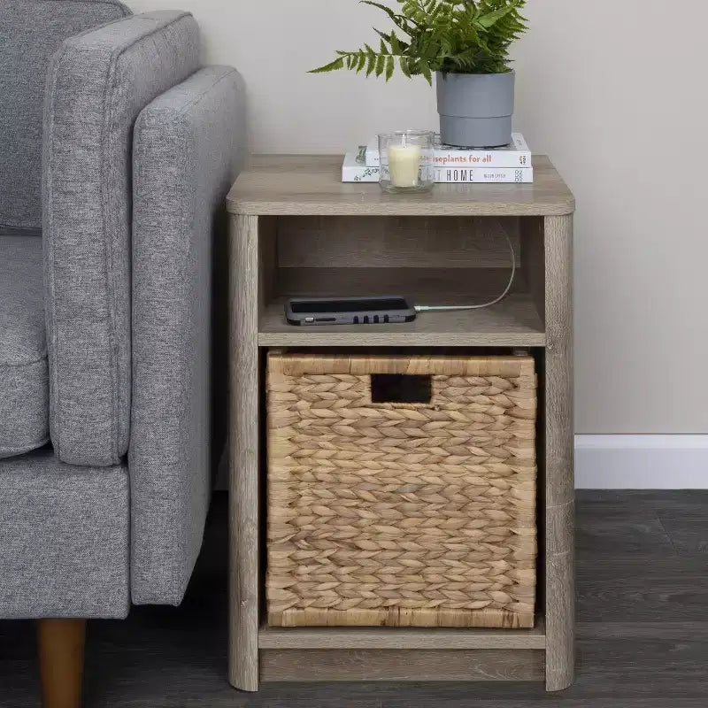 Compartiment de rangement carré pour table de chevet