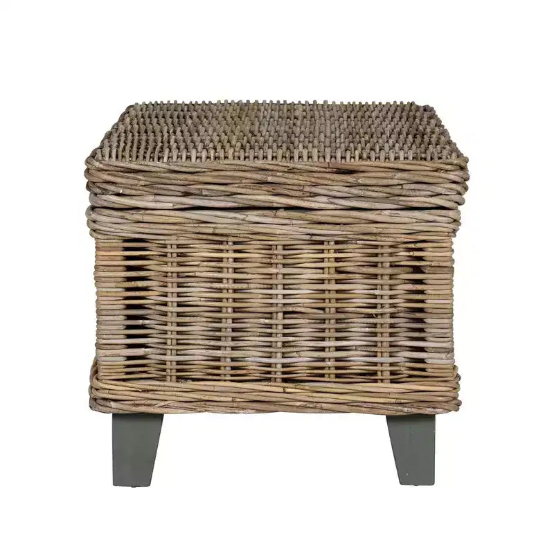 Table basse en rotin et bois flotté Seascape
