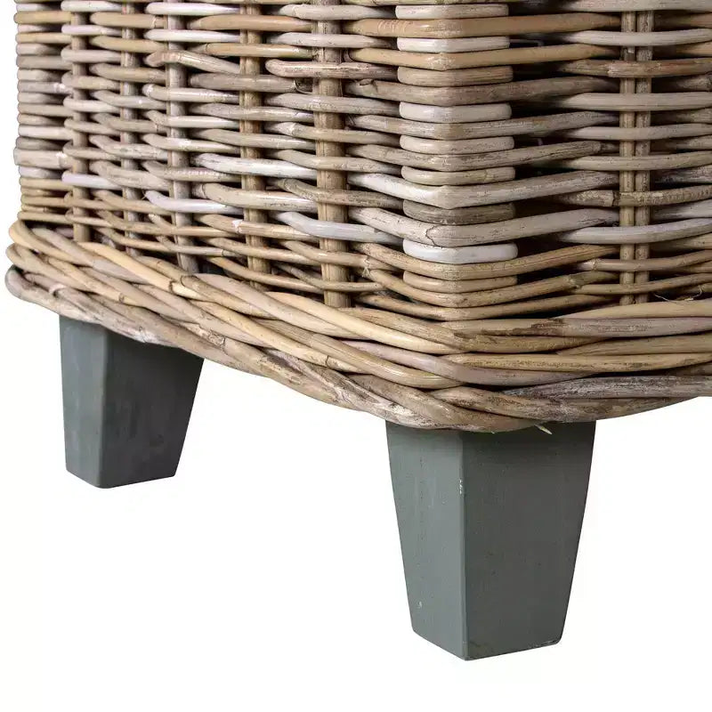 Table basse en rotin et bois flotté Seascape