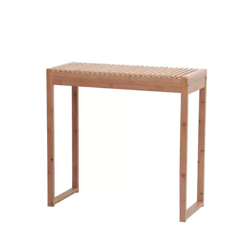 Cambridge Bamboo Entryway Console Table Natural - Proman Products: Sleek Narrow Design for Small Spaces Easy to Clean