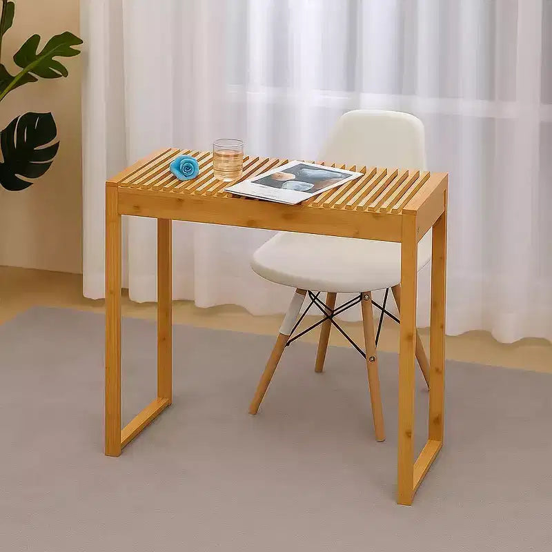 Console d'entrée en bambou naturel