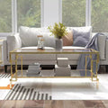Table basse contemporaine couleur champagne