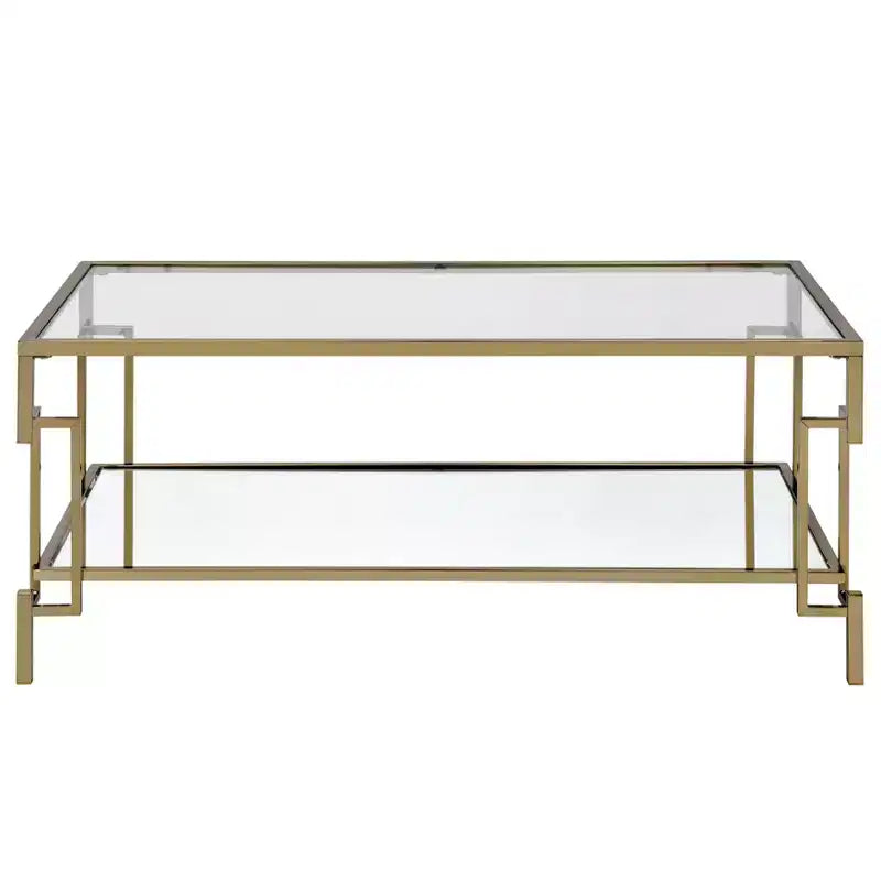 Table basse contemporaine couleur champagne