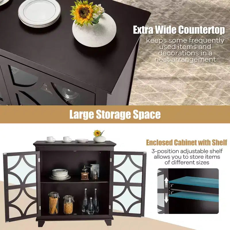 Meuble de Rangement de Cuisine Buffet Armoire de Rangement