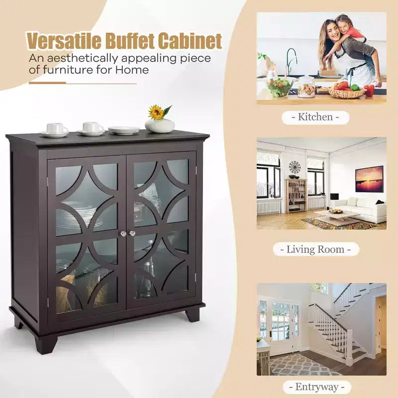 Meuble de Rangement de Cuisine Buffet Armoire de Rangement