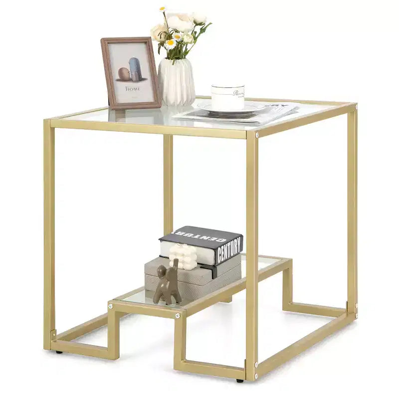 Table d'appoint carrée pour canapé