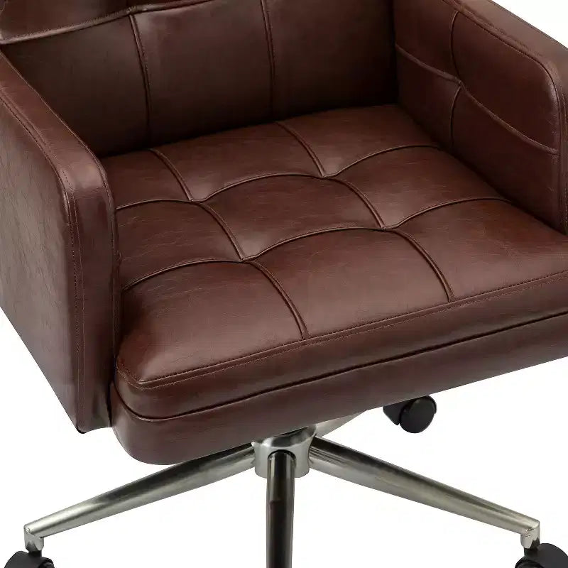 Fauteuil de bureau capitonné moderne