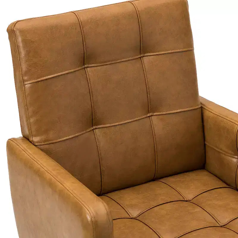 Fauteuil de bureau capitonné moderne