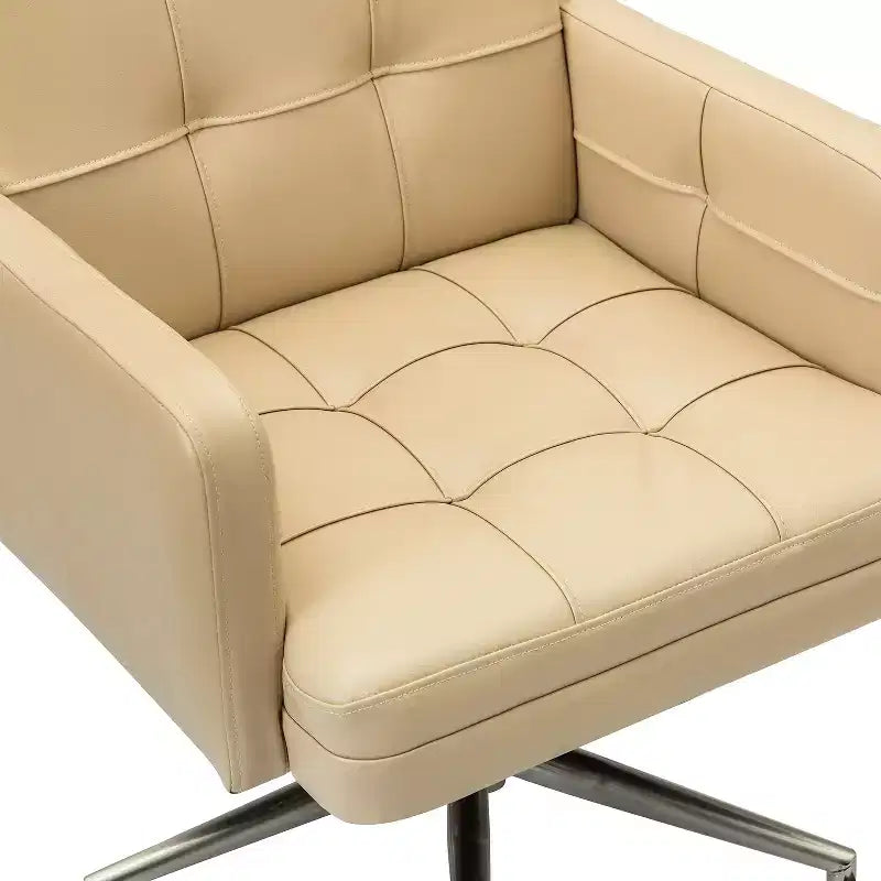 Fauteuil de bureau capitonné moderne